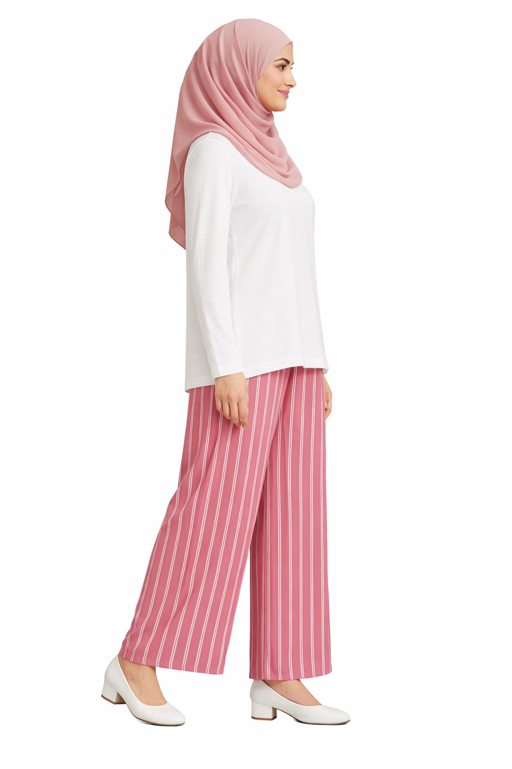 Women’s Striped Wide-Leg Palazzo Pant