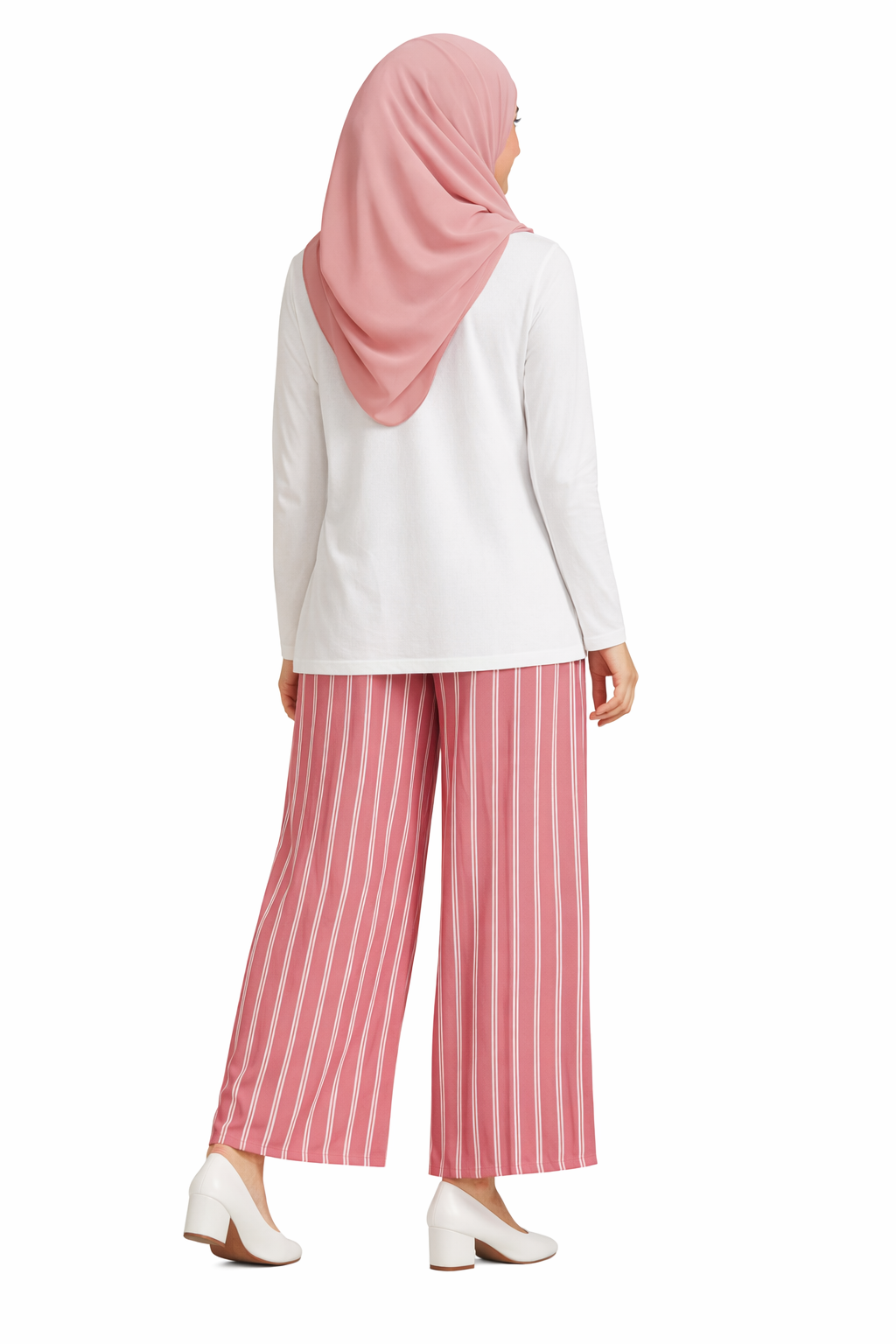 Women’s Striped Wide-Leg Palazzo Pant